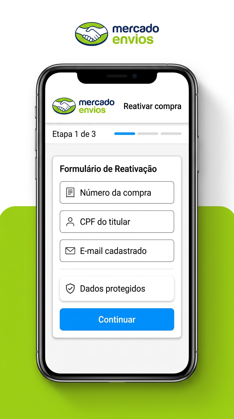 Tela 3 do aplicativo Mercado Envios